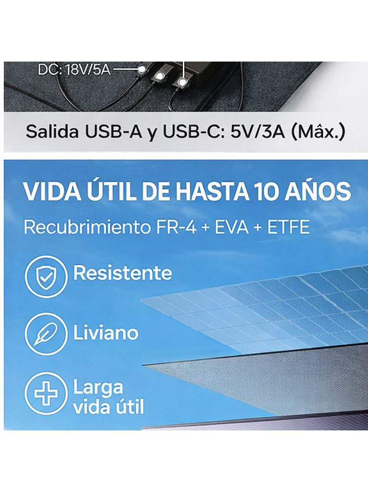 Kit Energía Solar Portátil Daran NEOZ 300W + Panel 100W Chile 3