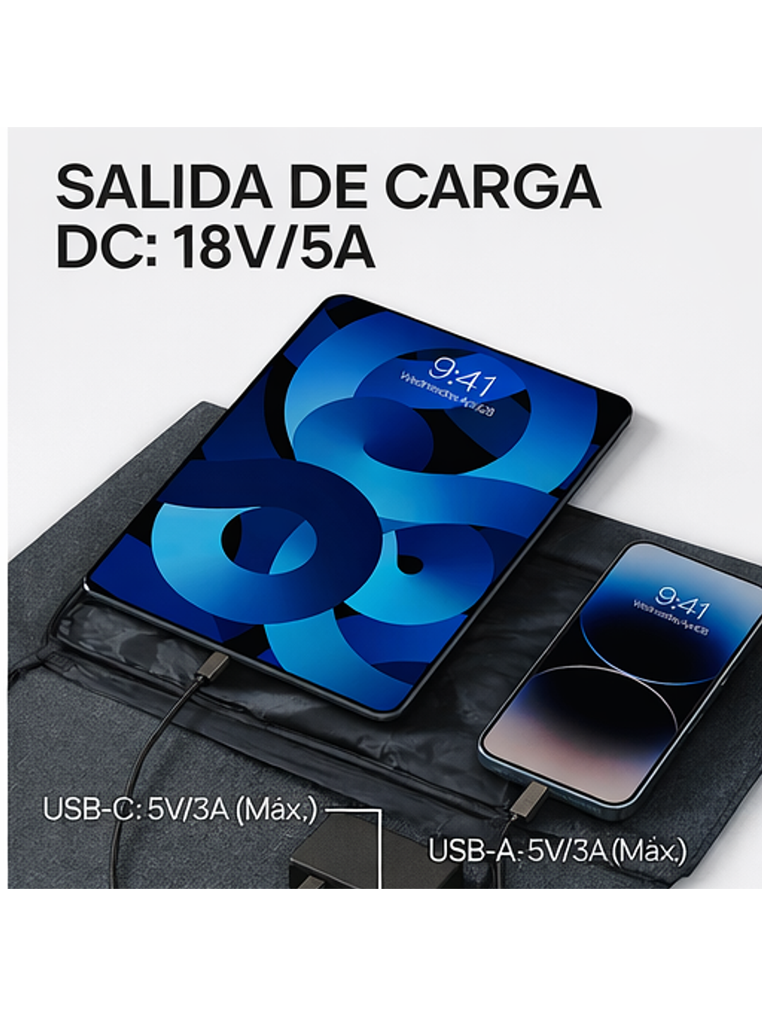 Kit Energía Solar Portátil Daran NEOZ 300W + Panel 100W Chile 6