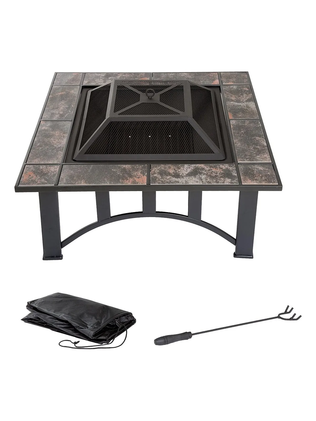 Brasero Patio Terraza Pure Garden 83 cms por lado 2