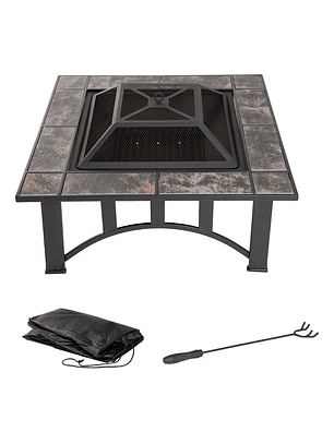 Brasero Patio Terraza Pure Garden 83 cms por lado