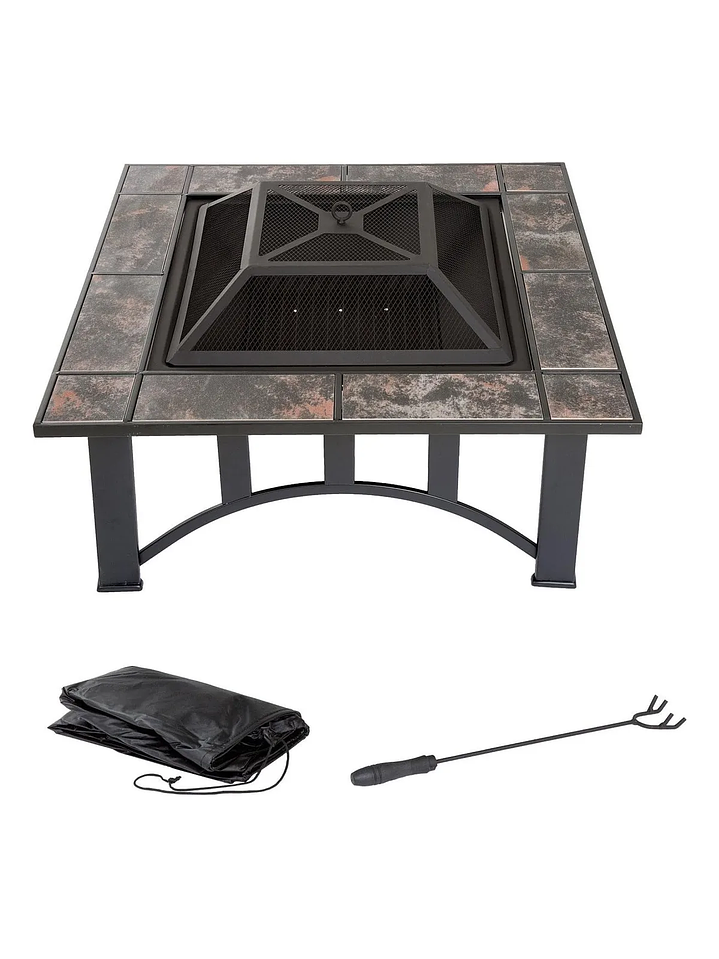 Brasero Patio Terraza Pure Garden 83 cms por lado 2