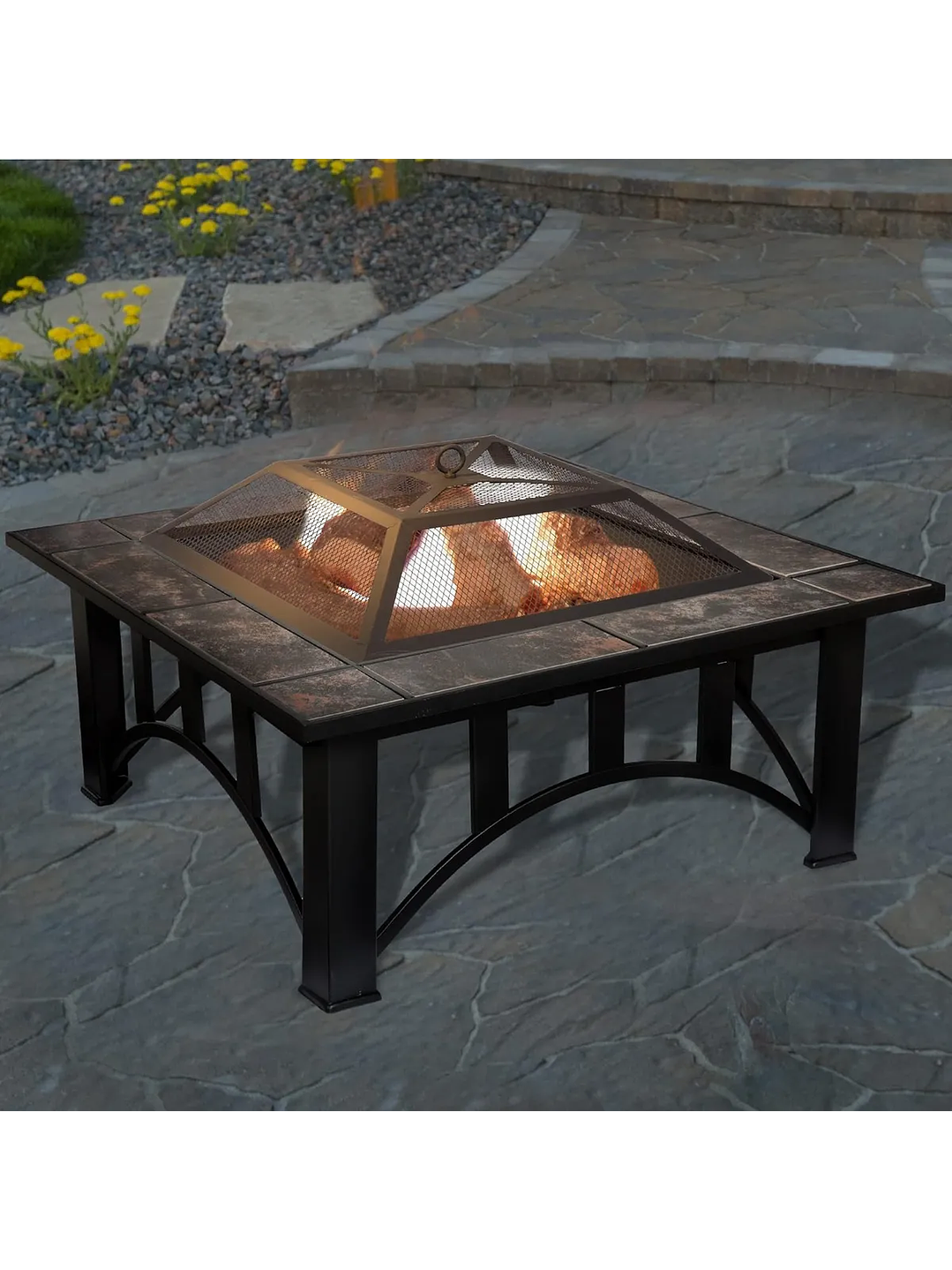 Brasero Patio Terraza Pure Garden 83 cms por lado 3