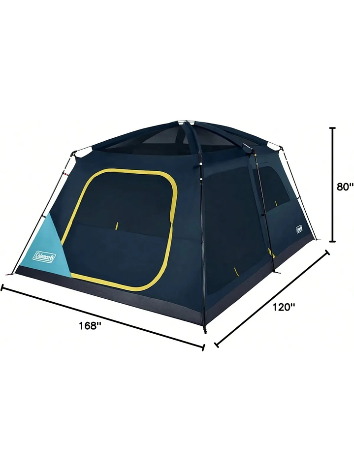 Carpa Coleman Skylodge para 10 personas instalacion fast pitch con postes y nucleo preensamblados 4