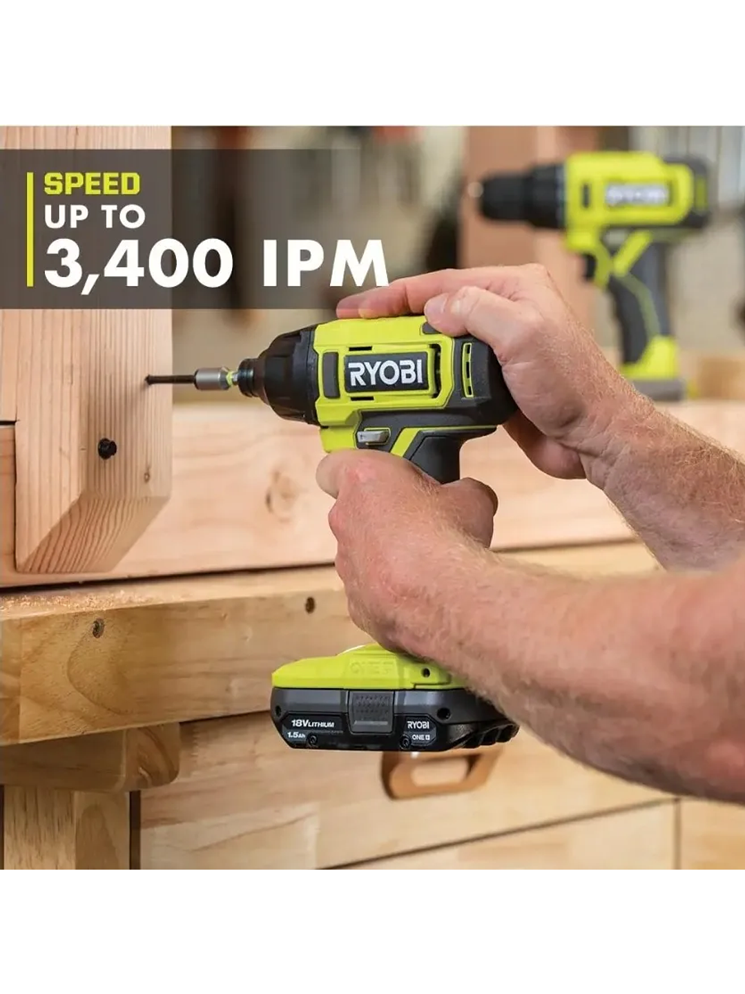 Atornillador De Impacto Ryobi One+ De 18 V PCL235 Chile 3