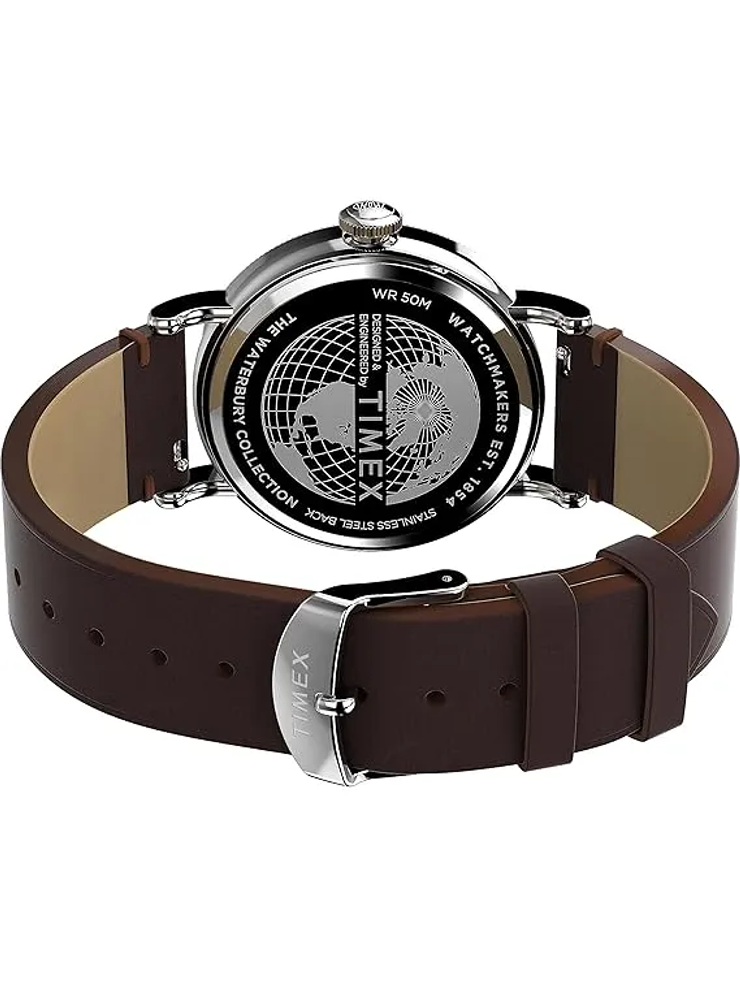 Reloj Timex Hombre The Waterbury Análogo Correa Café TX TW2W20400 Chile 4