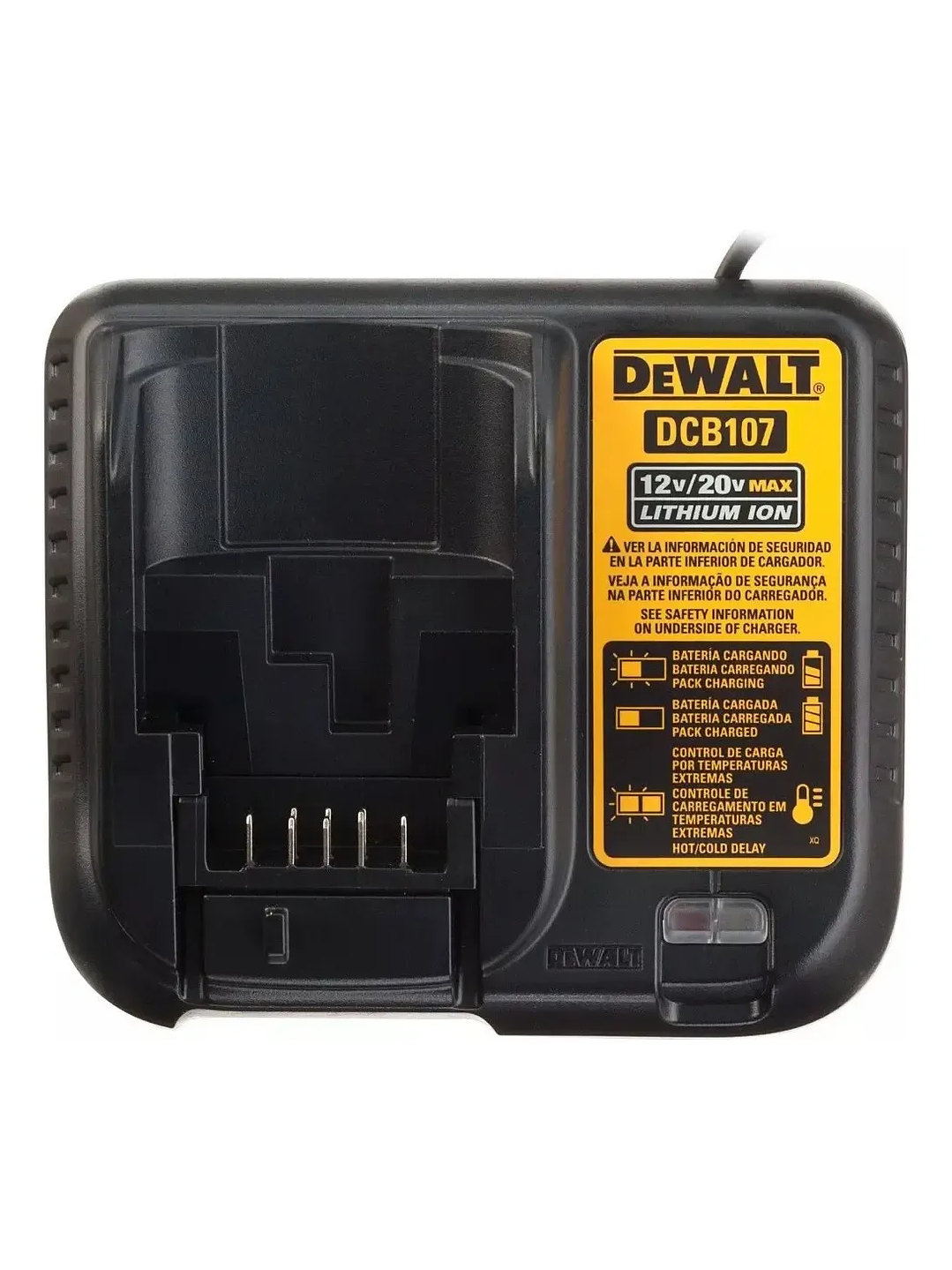 Kit 2 Baterías Dewalt 2ah Dcb203+ Cargador Dcb107+ Bolso Chile 2