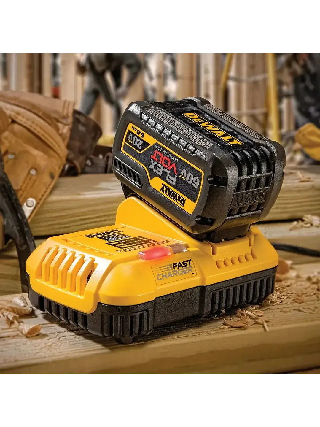Kit 2 Baterías Dewalt 2ah DCB203+Cargador Carga Rápida Dcb118+Bolso Chile 3