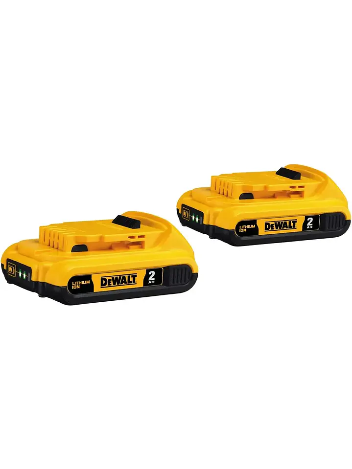Kit 2 Baterías Dewalt 2ah DCB203+Cargador Carga Rápida Dcb118+Bolso Chile 4