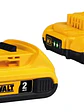Kit 2 Baterías Dewalt 2ah DCB203+Cargador Carga Rápida Dcb118+Bolso Chile - Miniatura 4