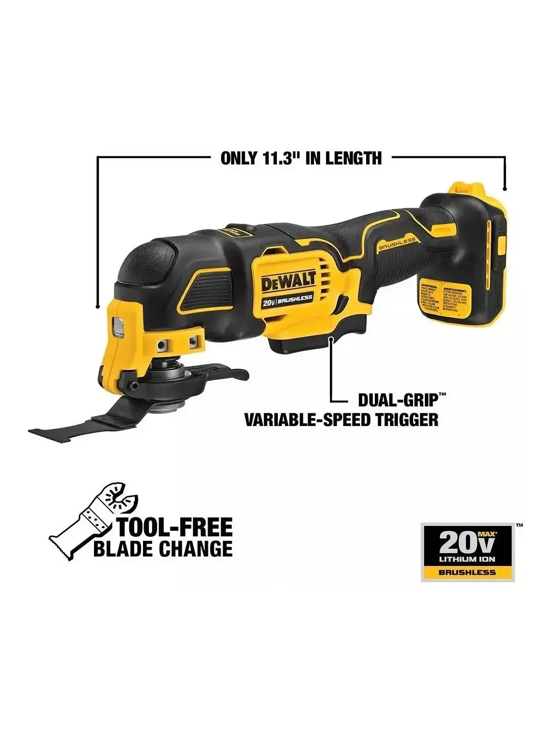 Multiherramienta Oscilante Inalámbrica Dewalt Dcs354 Chile 2