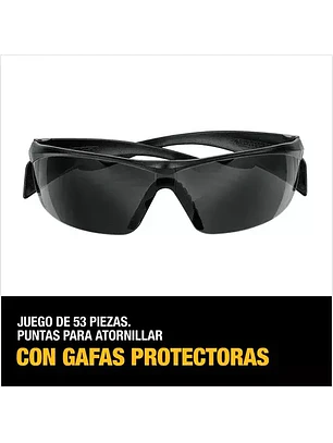 Set Dewalt Dt71550-qz 53pc P-atornillar +lentes Oscuros