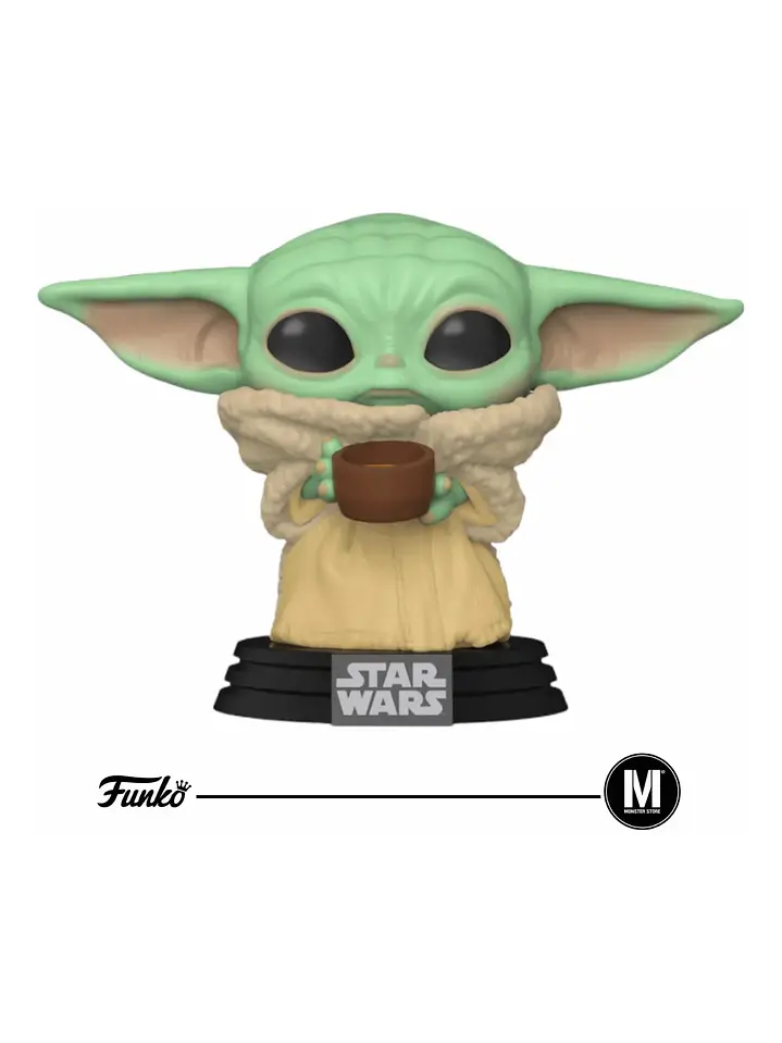 Funko Pop Grogu Baby Yoda Mandalorian Star Wars, 378 con tazón Chile 1