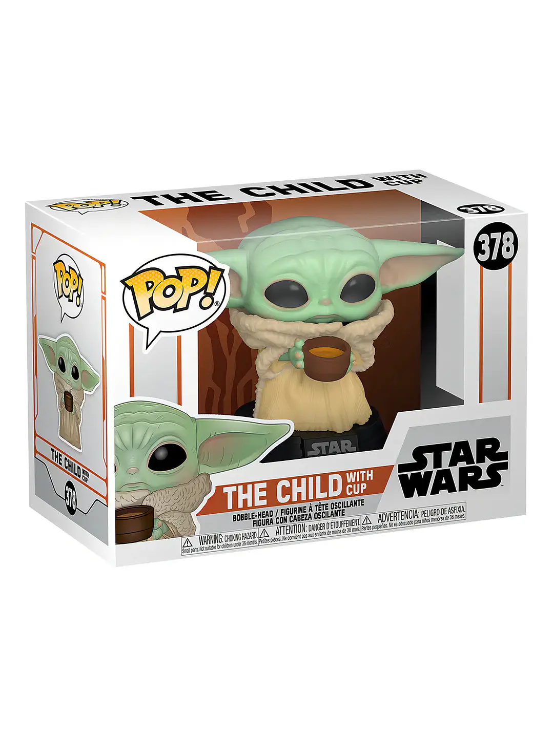 Funko Pop Grogu Baby Yoda Mandalorian Star Wars, 378 con tazón Chile 2