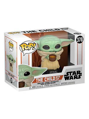 Funko Pop Grogu Baby Yoda Mandalorian Star Wars, 378 con tazón Chile