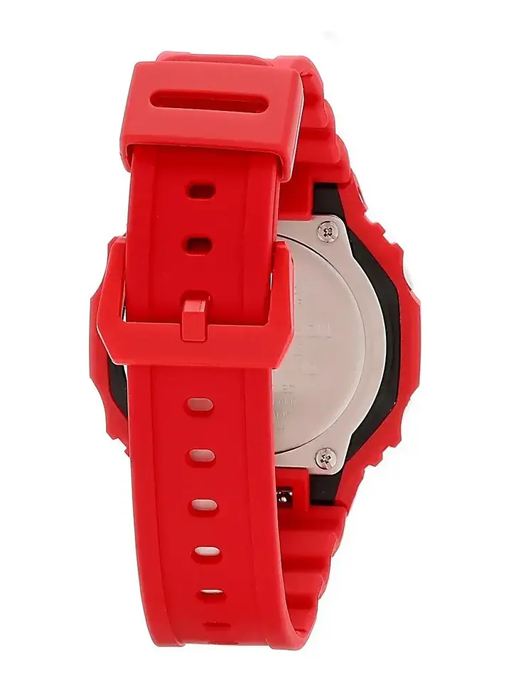 Reloj G-SHOCK Casio GA-2100 correa de resina color rojo - fondo bordó Chile 3