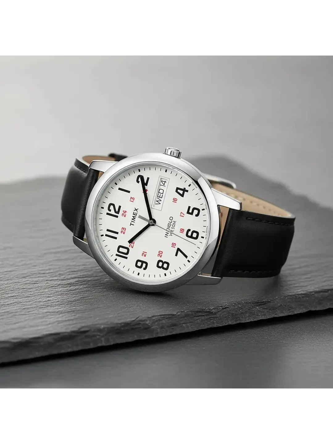 Reloj Timex Hombre Easy Reader Tw2w840009j 35mm Cuero Negro Chile 2