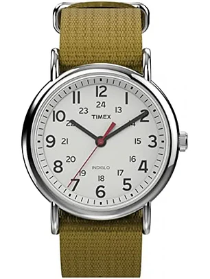 Reloj Hombre Timex Weekender 38 Mm Tw2v46200 Correa Verde Olivo Chile