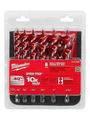 Juego De Brocas Madera Speed Feed 6pzs Milwaukee 48-13-0600 Chile