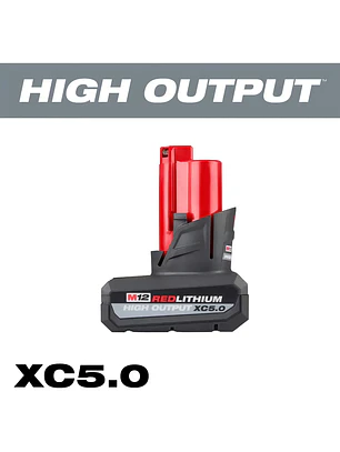 Bateria Milwaukee M12 12v 5 Ah High Output 48-11-2450 Chile