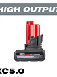 Bateria Milwaukee M12 12v 5 Ah High Output 48-11-2450 Chile - Miniatura 1