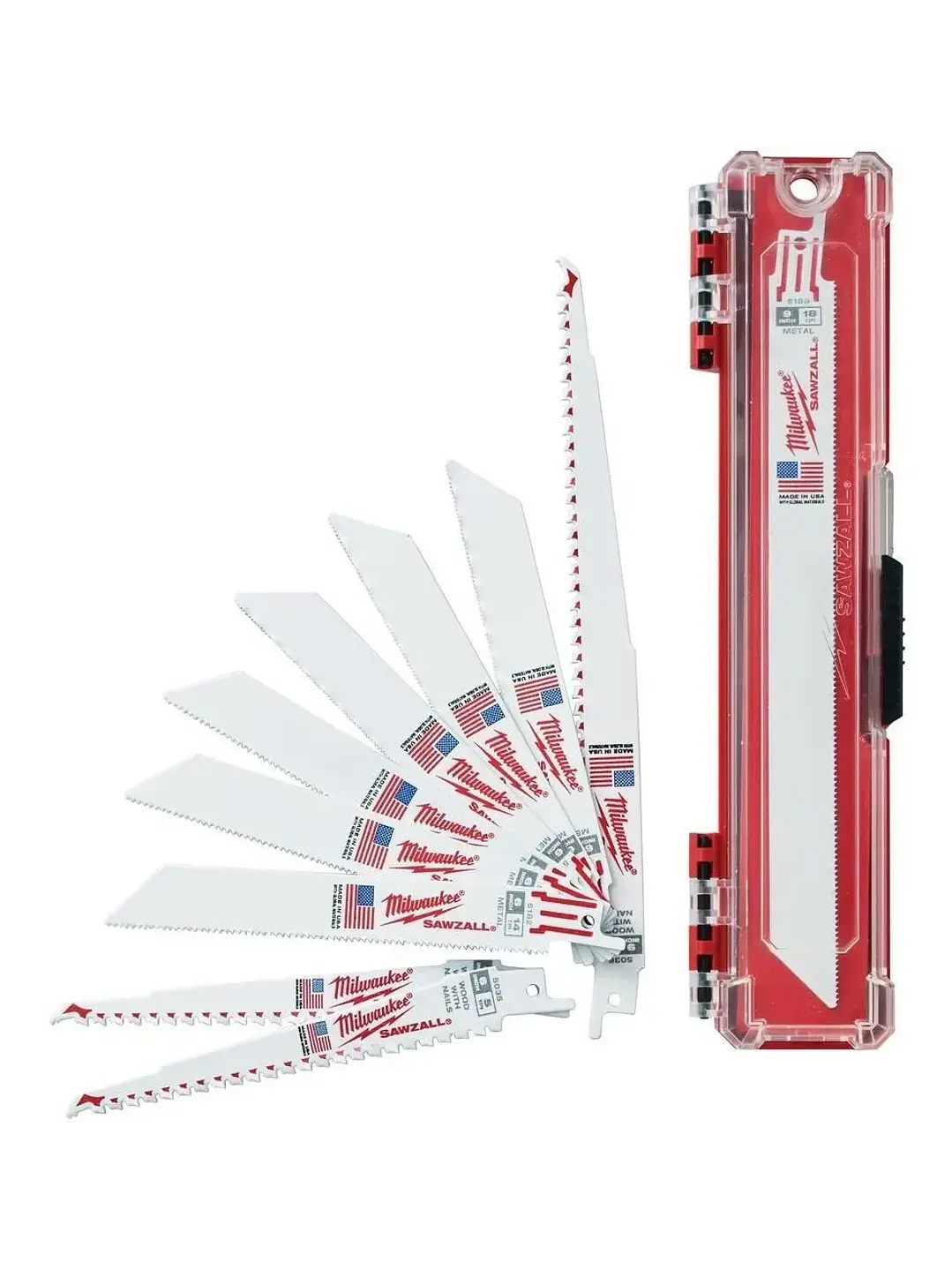 Hoja De Sierra Sable 10unds Surtidas Milwaukee 49-22-1110 Sawzall Con Caja Chile 2