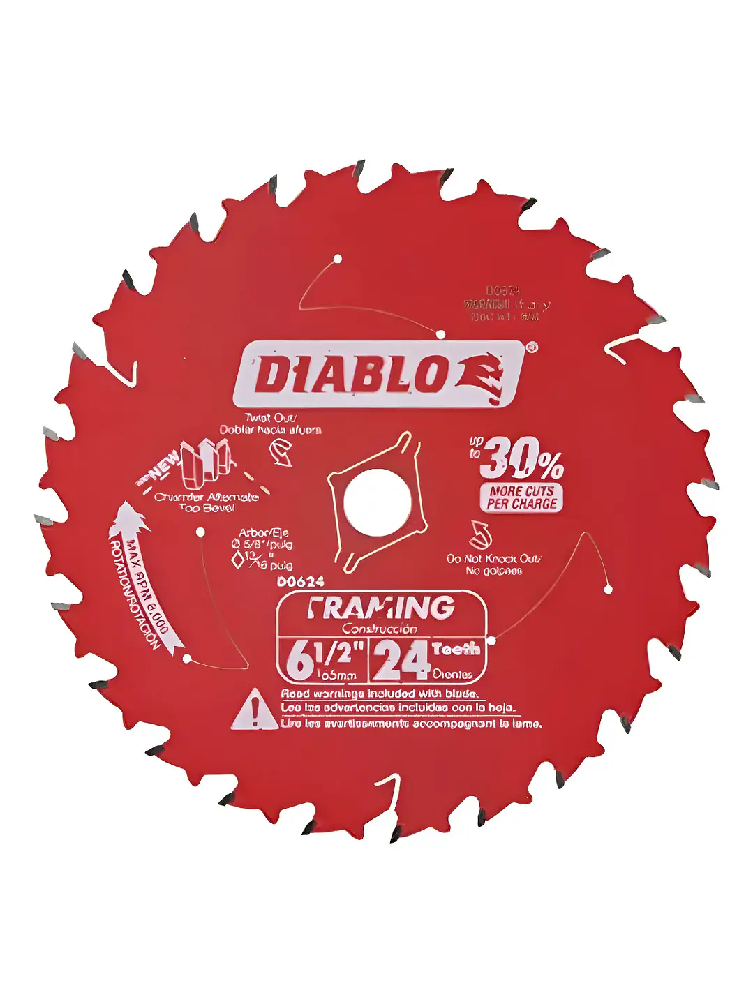 Disco hoja de Sierra circular Diablo 6 1/2