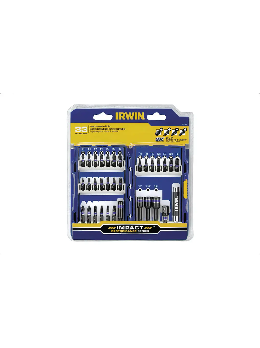 SET ATORNILLADOR IMPACTO IRWIN 33 PCS ALTO RENDIMIENTO 1840315 CHILE 1