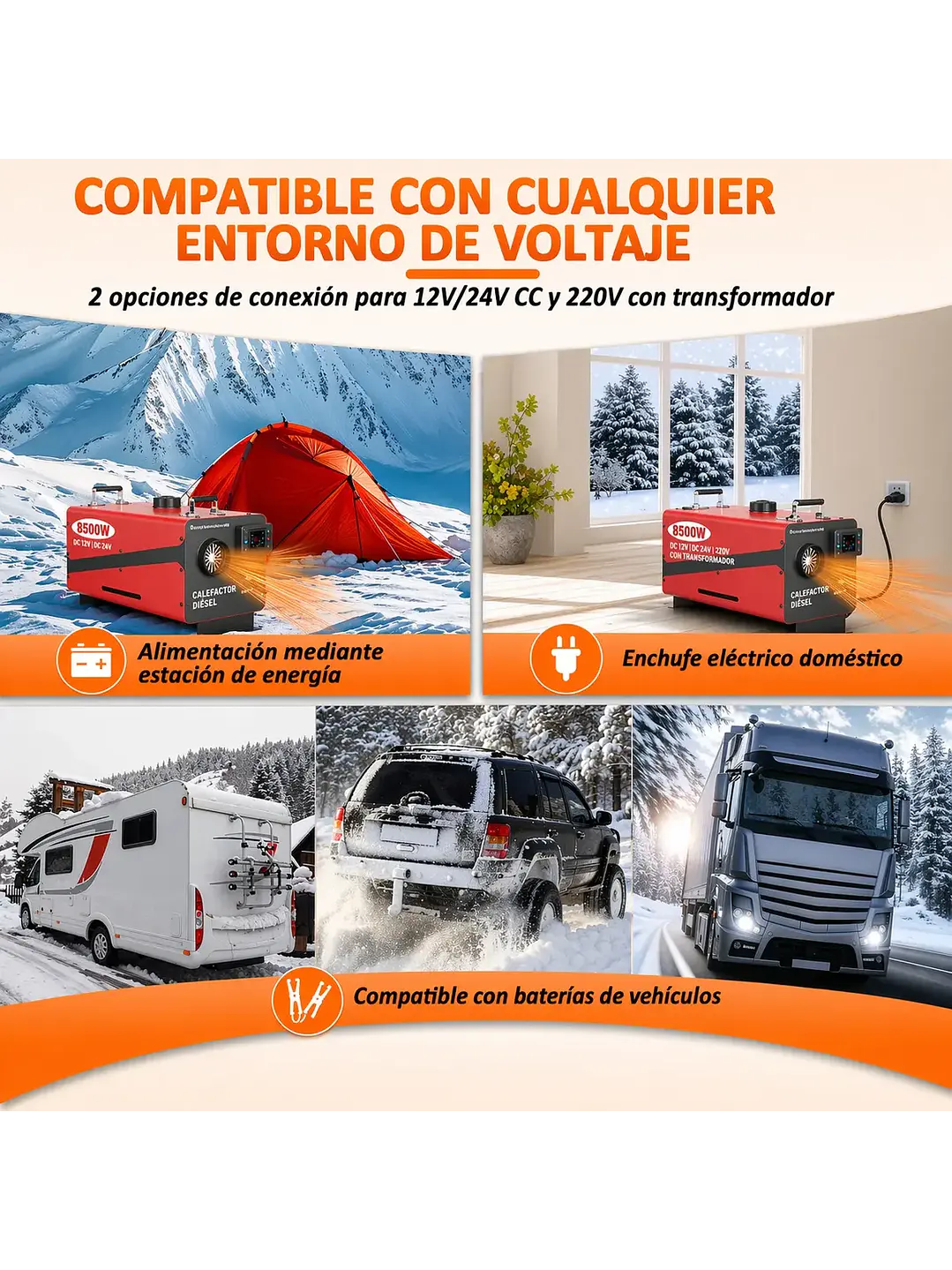 Calentador De Aire Calefactor Diesel Compacto 8.500 Watt 4