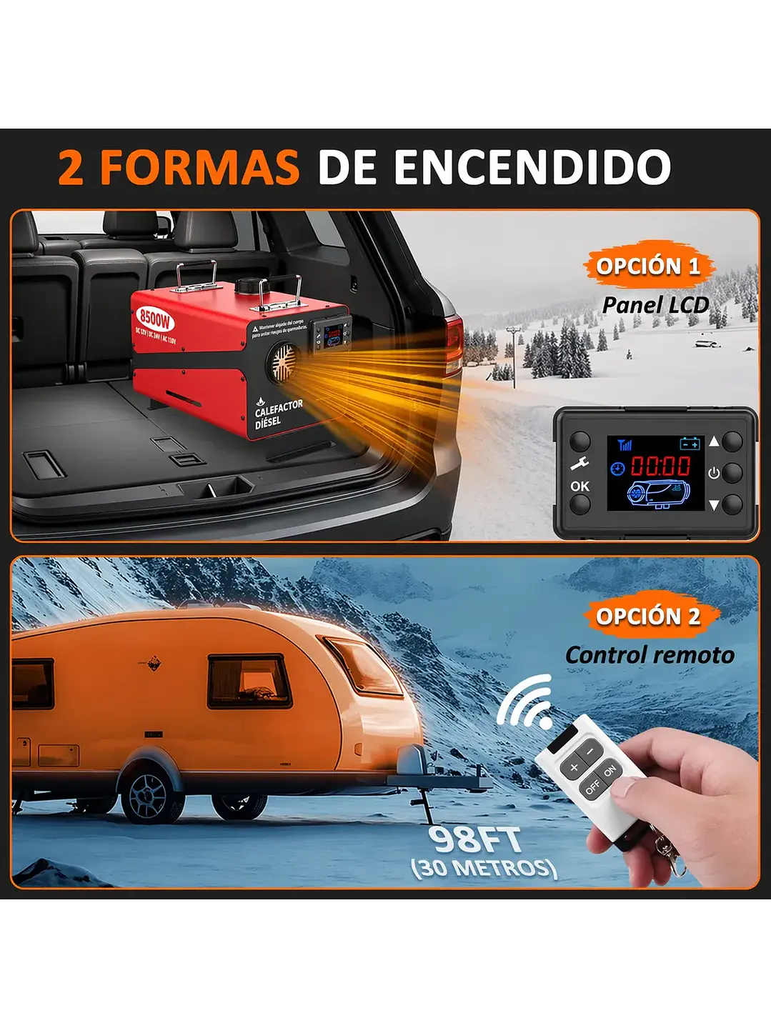Calentador De Aire Calefactor Diesel Compacto 8.500 Watt 8