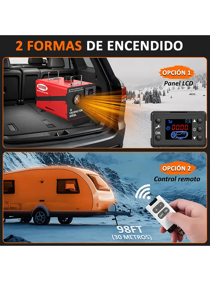 Calentador De Aire Calefactor Diesel Compacto 8.500 Watt 8