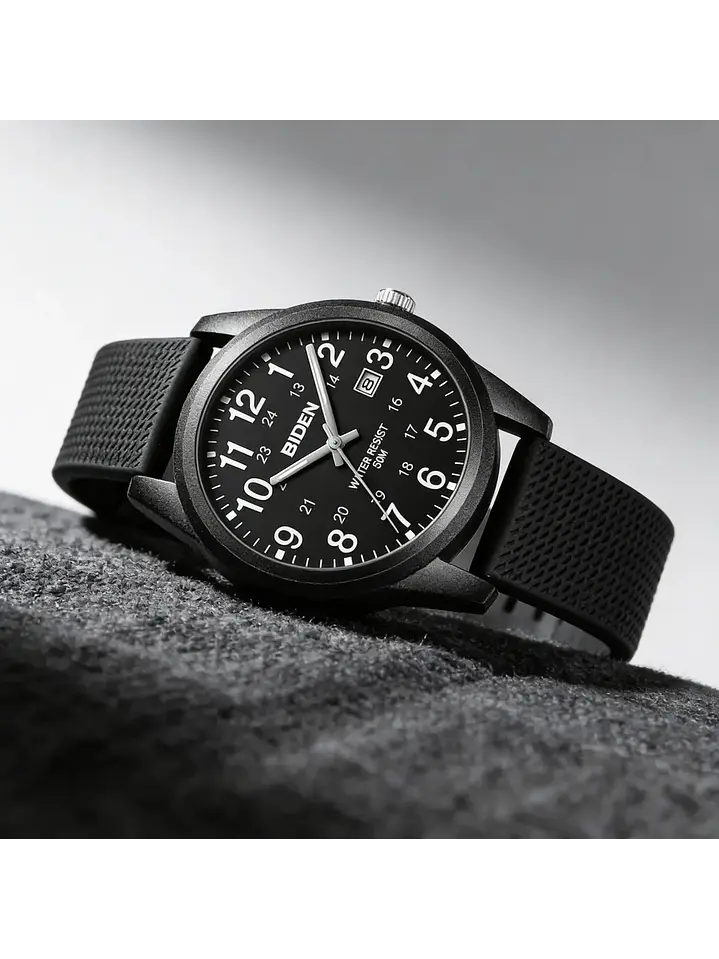 Reloj Hombre Biden Casual Correa Silicona Ultraliviano R015 Variedad Colores Chile 4