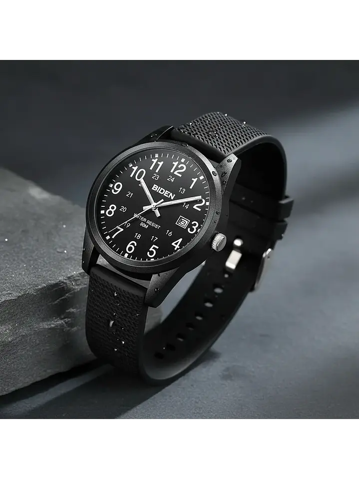 Reloj Hombre Biden Casual Correa Silicona Ultraliviano R015 Variedad Colores Chile 5