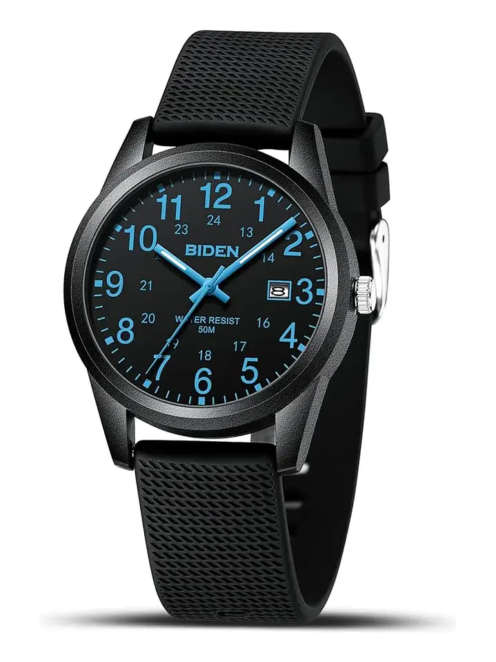 Reloj Hombre Biden Casual Correa Silicona Ultraliviano R015 Variedad Colores Chile 8