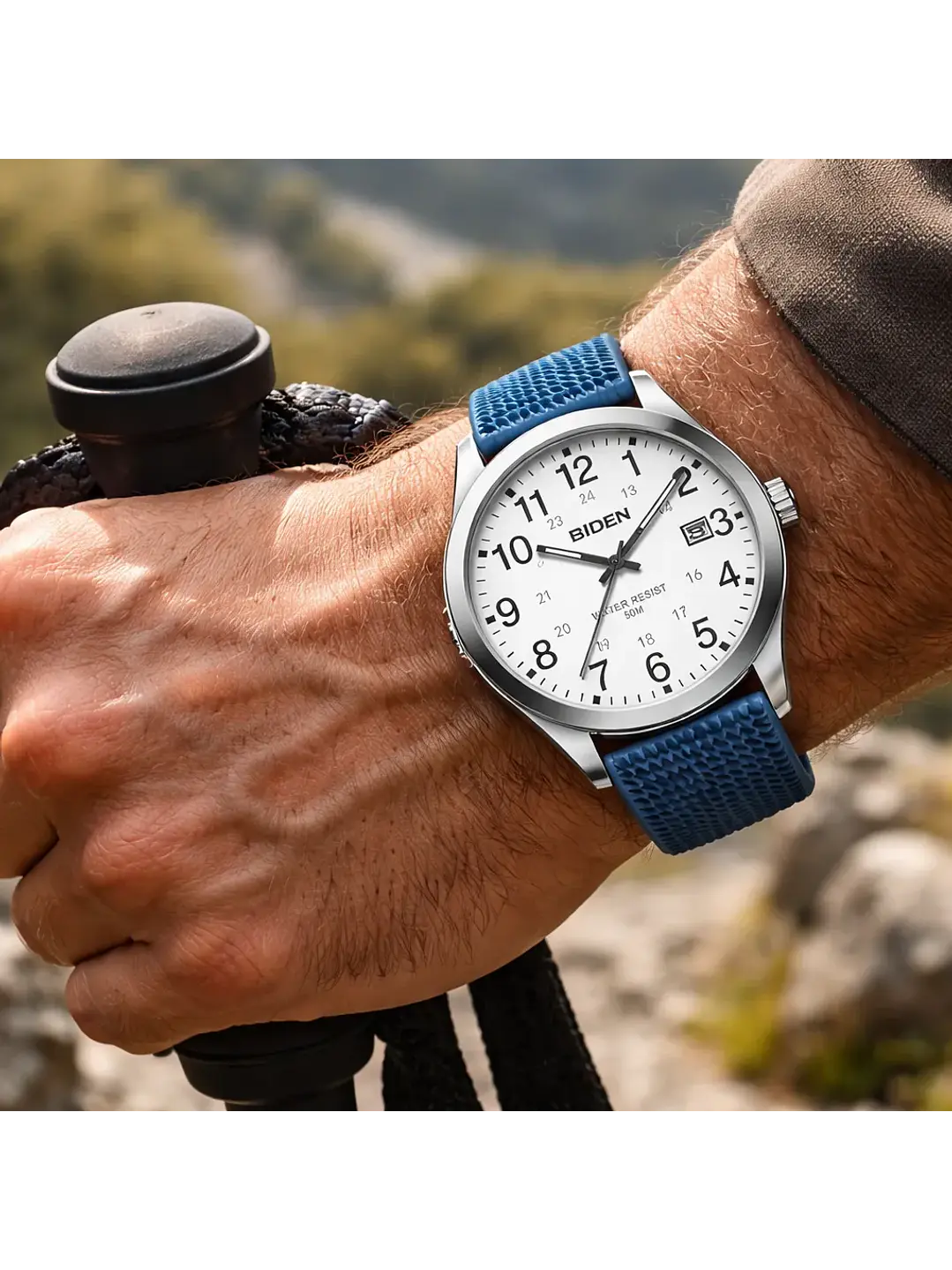 Reloj Hombre Biden Cuarzo Correa Silicona 40mm Variedad Colores Chile 2