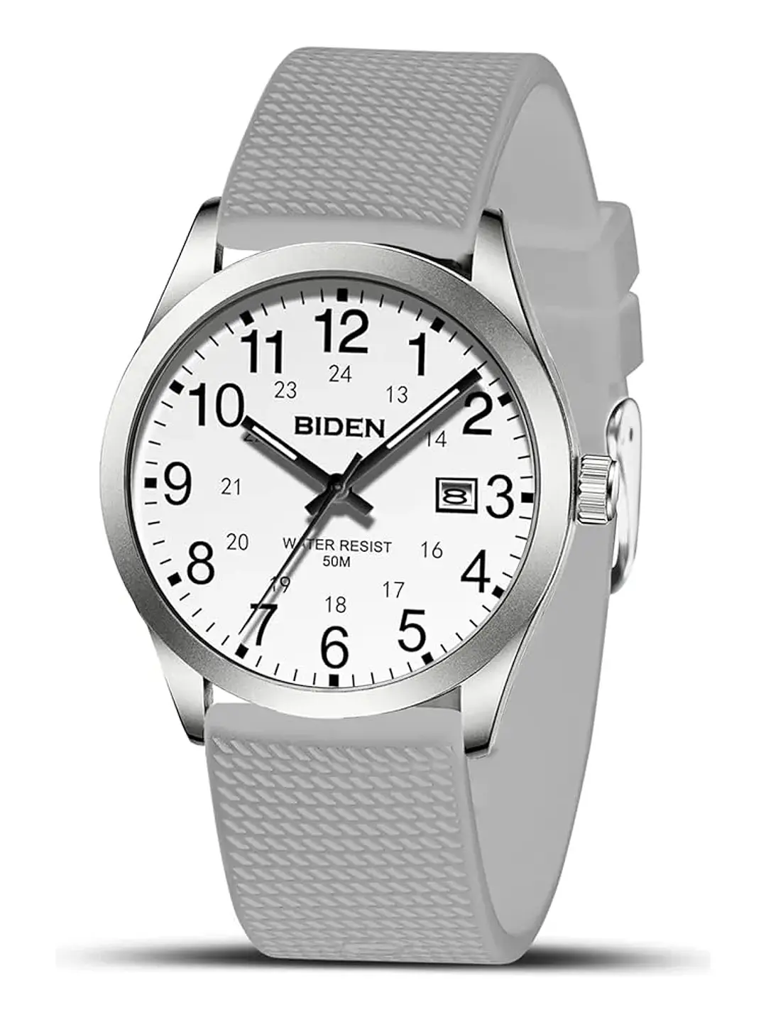 Reloj Hombre Biden Cuarzo Correa Silicona 40mm Variedad Colores Chile 5