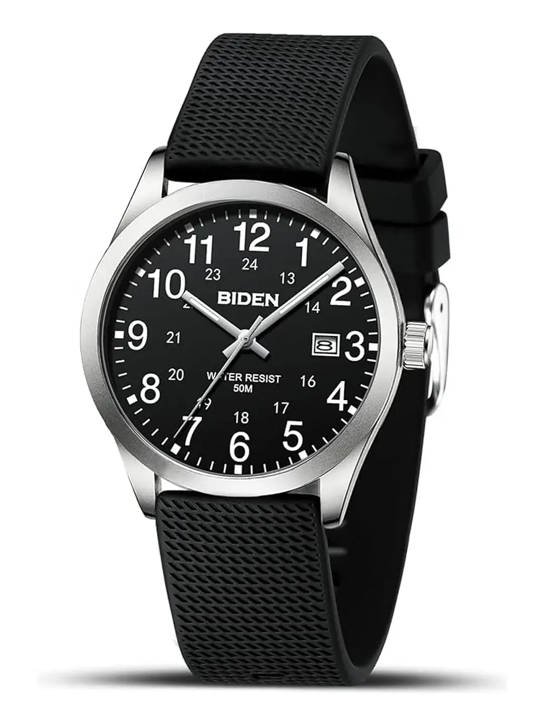 Reloj Hombre Biden Cuarzo Correa Silicona 40mm Variedad Colores Chile 3