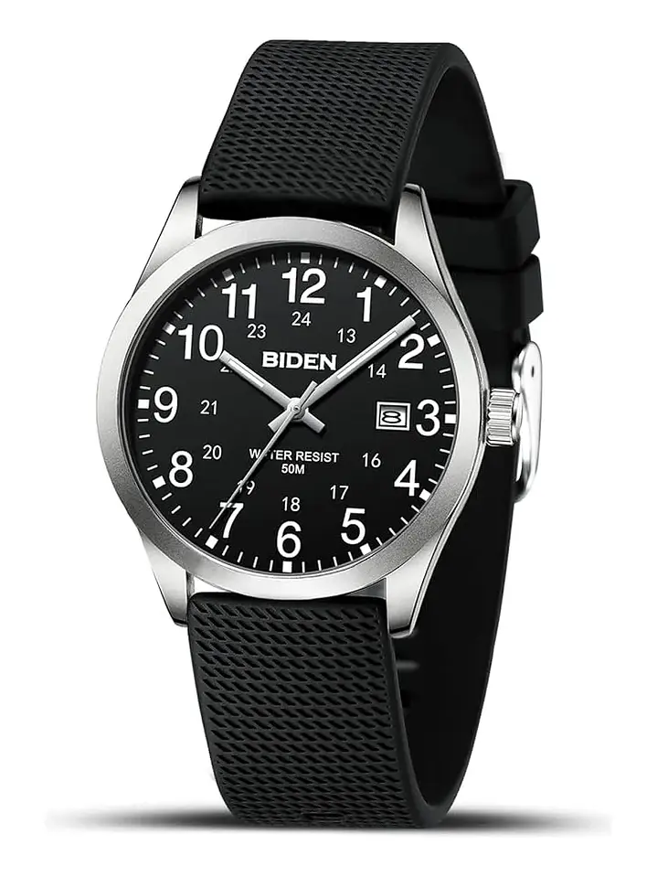 Reloj Hombre Biden Cuarzo Correa Silicona 40mm Variedad Colores Chile 3