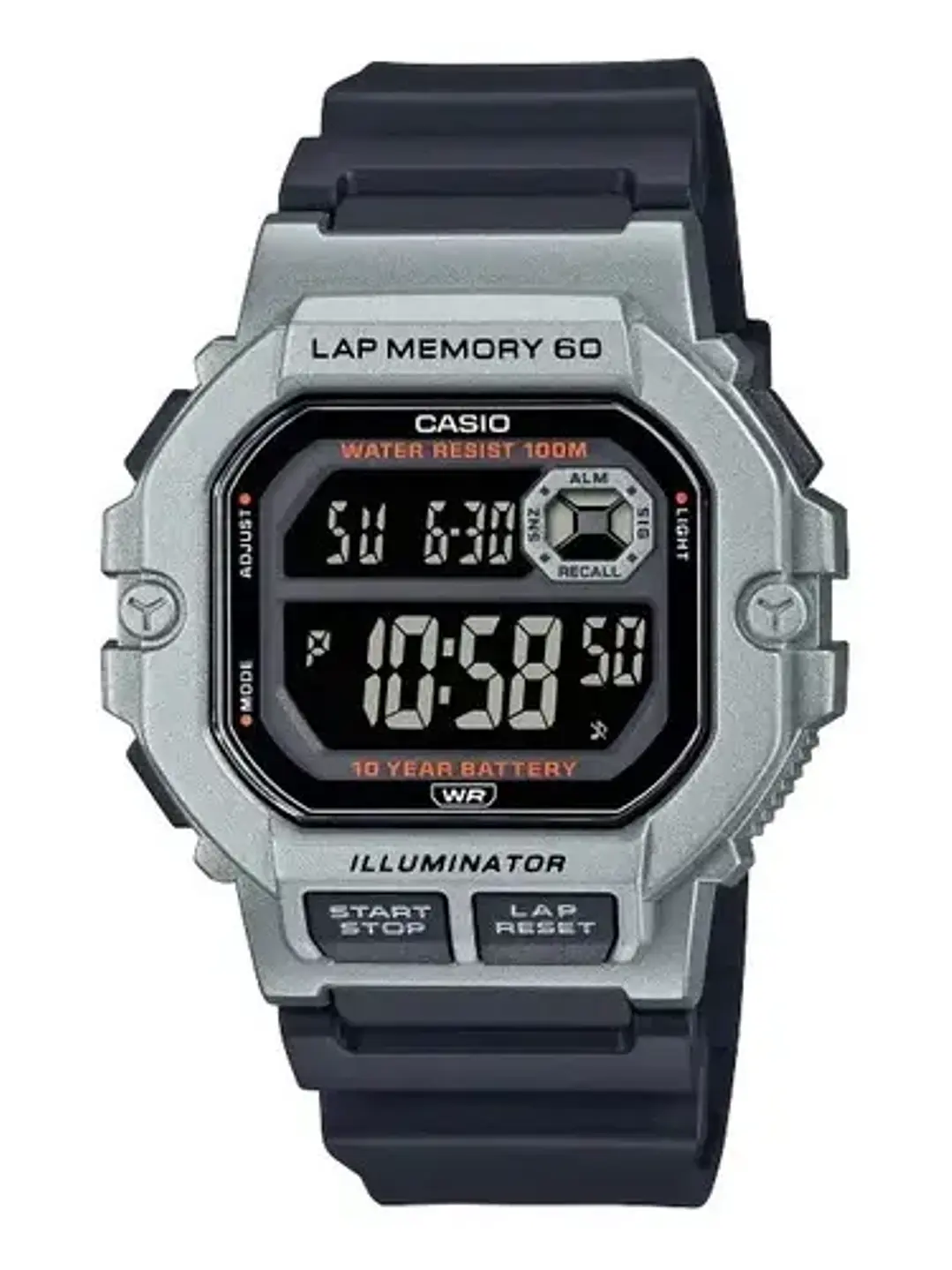 Reloj Hombre Casio Digital WS-1400H-1BV 100MTS, Cronómetro Chile 1