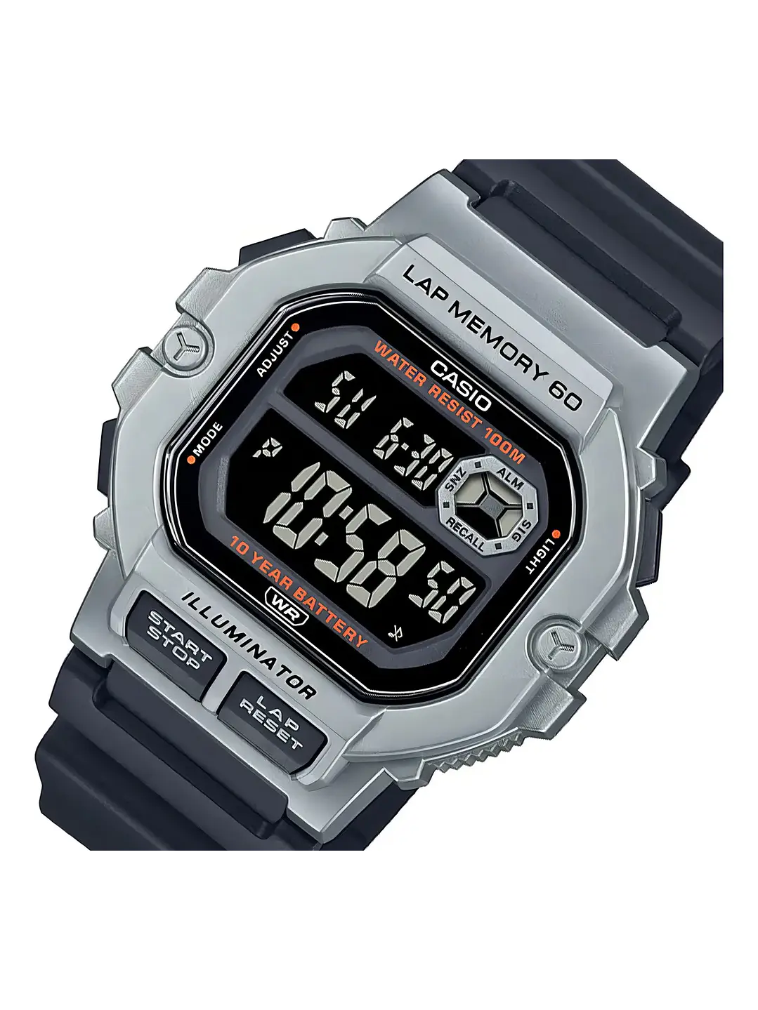 Reloj Hombre Casio Digital WS-1400H-1BV 100MTS, Cronómetro Chile 5