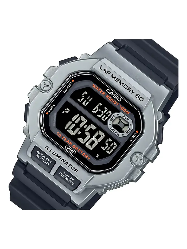 Reloj Hombre Casio Digital WS-1400H-1BV 100MTS, Cronómetro Chile 5