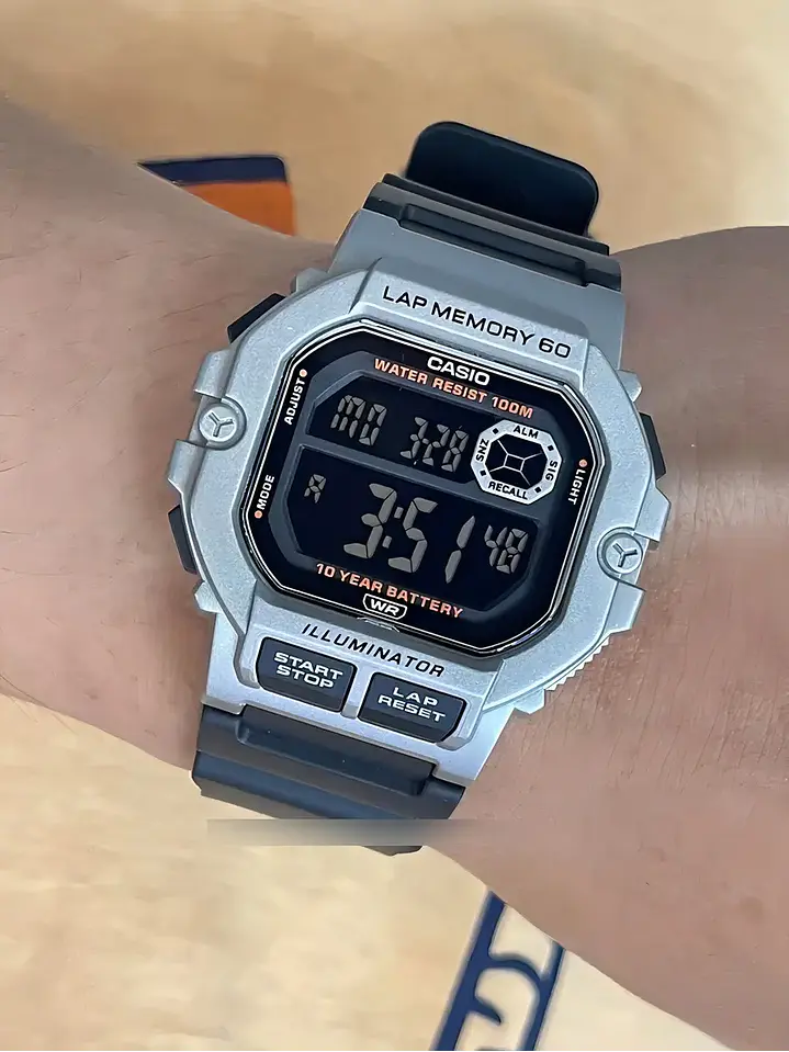 Reloj Hombre Casio Digital WS-1400H-1BV 100MTS, Cronómetro Chile 6