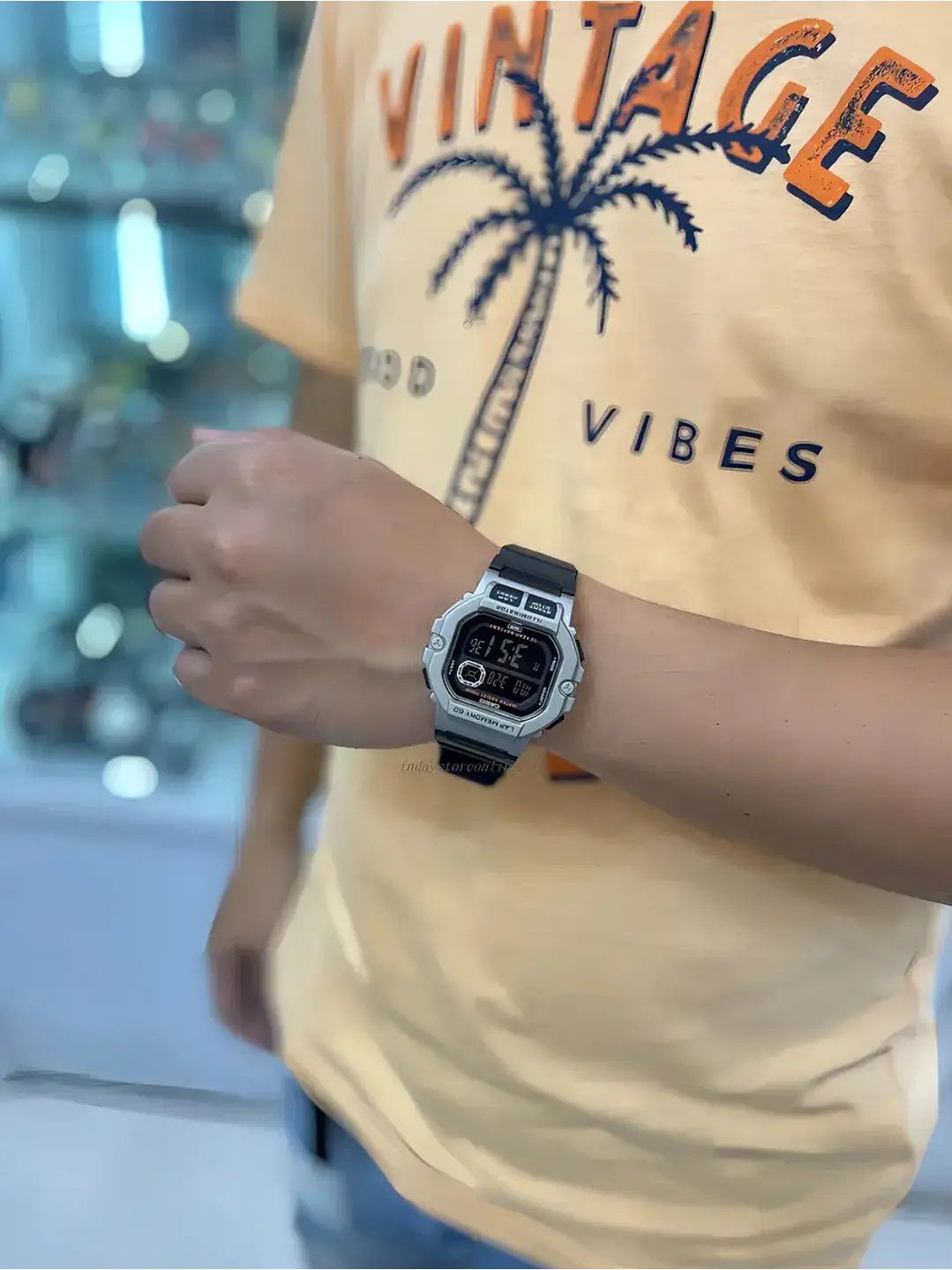 Reloj Hombre Casio Digital WS-1400H-1BV 100MTS, Cronómetro Chile 7