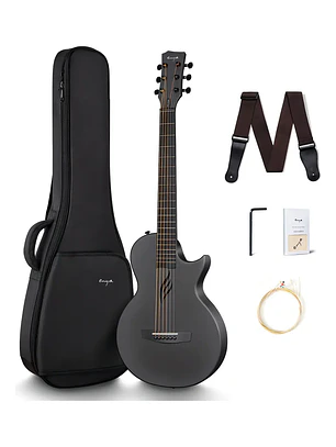 Guitarra Acústica Enya Music Nova Go Bk Fibra De Carbono 35