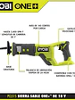 Sierra Recíproca/Sable Ryobi inalámbrica 18V PCL515B Chile - Miniatura 2