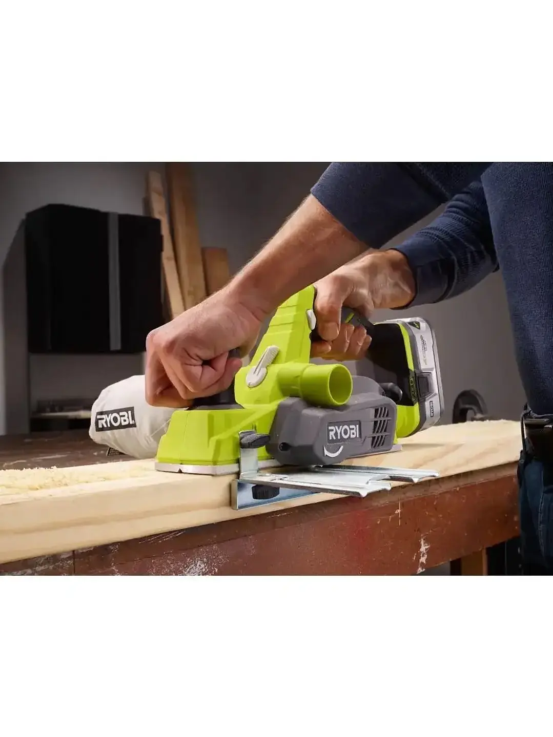 Cepillo Para Madera Ryobi Inalámbrico De 3-1/4 Pulgadas P611 18V Chile 4