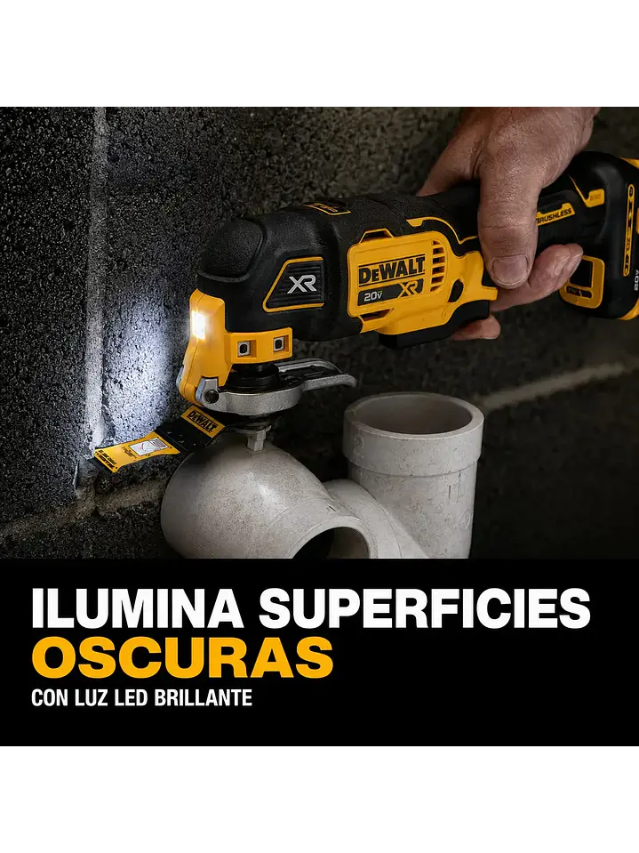 Kit Multiherramienta Oscilante Dewalt Xr Dcs356+bat+cargador+accesorios Chile 6