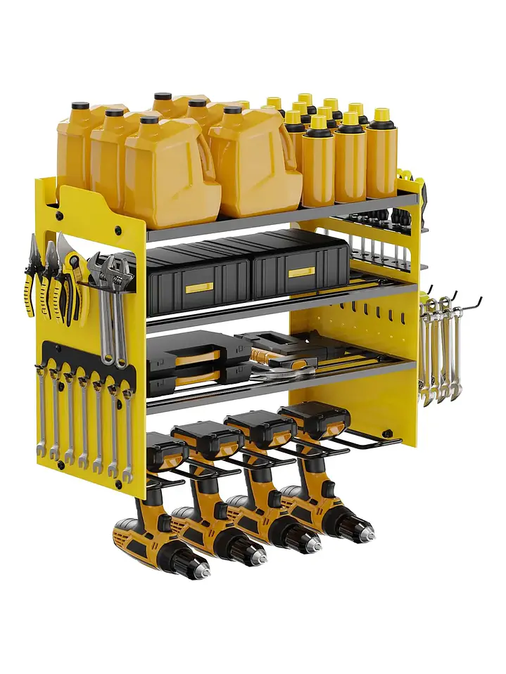 Organizador De Herramientas De Pared 4 Niveles Adaptables Chile 1