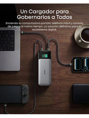 Cargador Portátil Power Bank Anker 737, 24000mah Batería Externa Chile