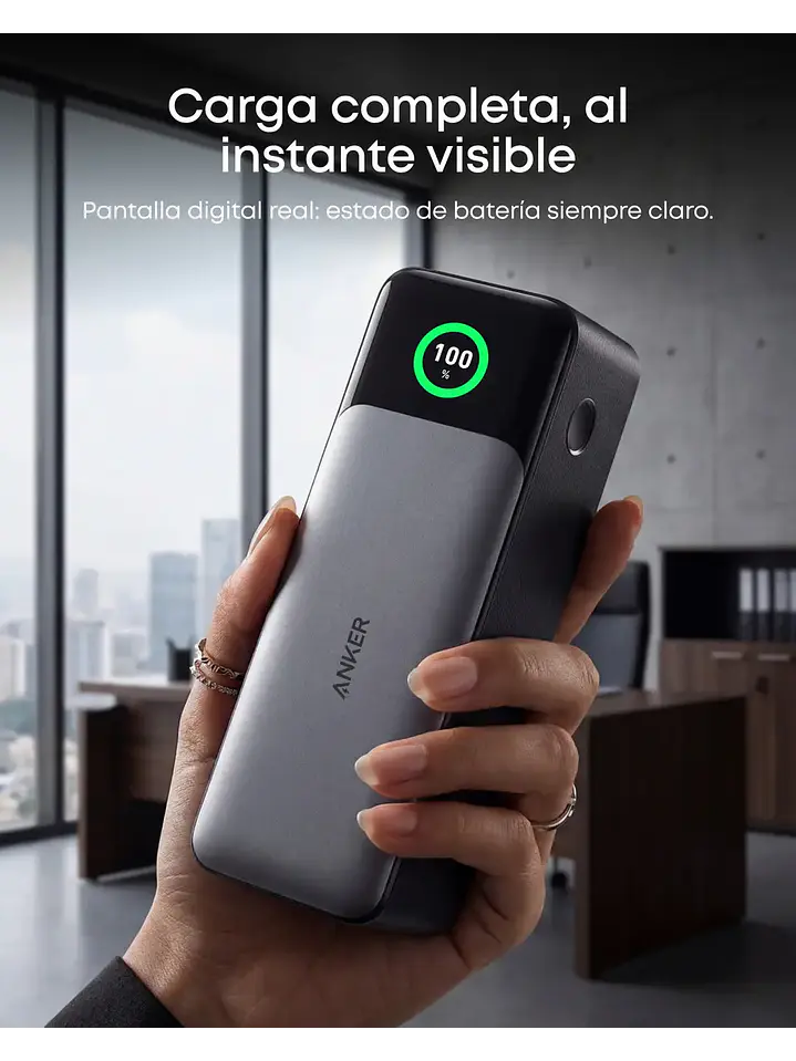 Cargador Portátil Power Bank Anker 737, 24000mah Batería Externa Chile 4