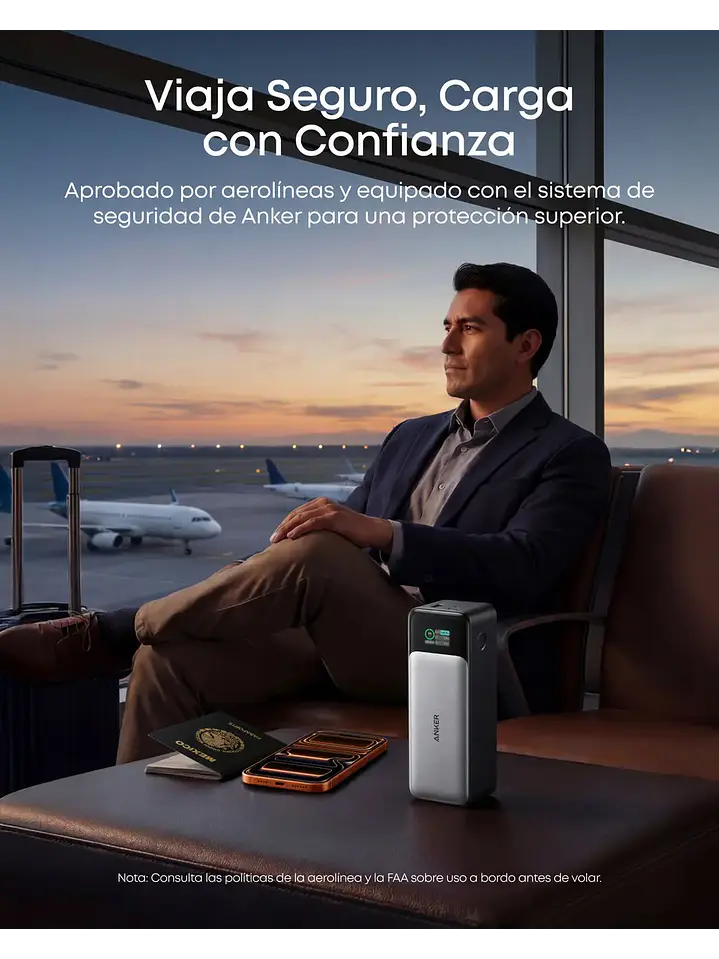 Cargador Portátil Power Bank Anker 737, 24000mah Batería Externa Chile 6